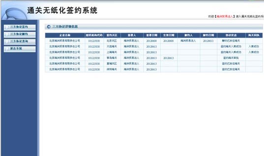 無紙化通關(guān)報(bào)關(guān)簽約系統(tǒng)操作說明